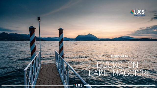 DOCKS ON LAKE MAGGIORE